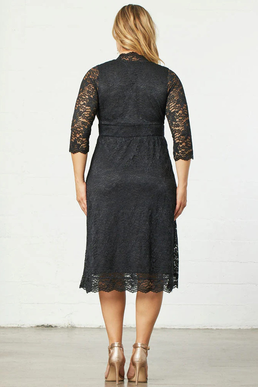 Scalloped Boudoir Lace Dress