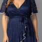 Palermo Lace Faux Wrap Cocktail Dress