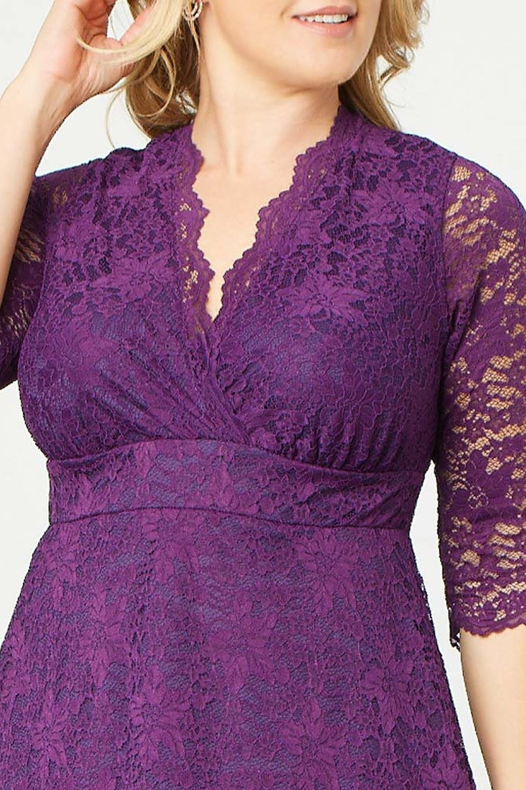 Scalloped Boudoir Lace Dress