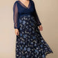Isabella Embroidered Mesh Gown