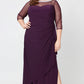 Plus Maya Matte Jersey Ruched Dress