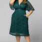 Starry Sequined Lace Cocktail Dress