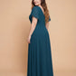 Avenleigh Elegant Plus Size Chiffon A-Line Bridesmaid Gown Flowy Skirt - N0335