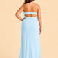 Plus Size Strapless Chiffon Bridesmaid Dress with Detachable Straps and Slit
