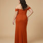 Elanthia Elegant Stretch Mesh Plus Size Bridesmaid Dress for Weddings - N0348