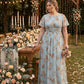 Petaline Minimalist Plus Size Bridesmaid Dress with Soft Pleats for Wedding N0325