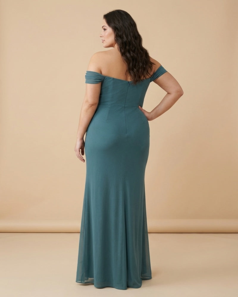 Elanthia Sexy Plus Size Sheath Bridesmaid Dress with Convertible Design for Wedding-N0345