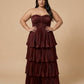 Chantarae Elegant Plus Size A-Line Satin Charmeuse Bridesmaid Dress - N0383