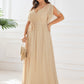 Plus Size Pleated Tie-Waist Chiffon Bridesmaid Dress