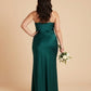 Silvarelle Romantic Plus Size Sheath Satin Bridesmaid Dress with Smooth Finish for Wedding - N0358
