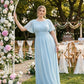 Petaline Elegant Plus Size Bridesmaid Dress with Pleated A-Line Silhouette N0323