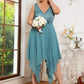 Plus Size Stunning V Neck Prom Lace Dress for Women