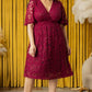 Starry Sequined Lace Cocktail Dress