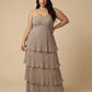 Chantarae Plus Size Elegant Chiffon Bridesmaid Dress with Flowing Silhouette for Wedding -N0371