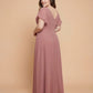 Avenleigh Timeless Chiffon A-Line Plus Size Bridesmaid Dress Ruched Waist - N0331