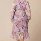 Clara Chiffon Long Sleeve Wrap Dress