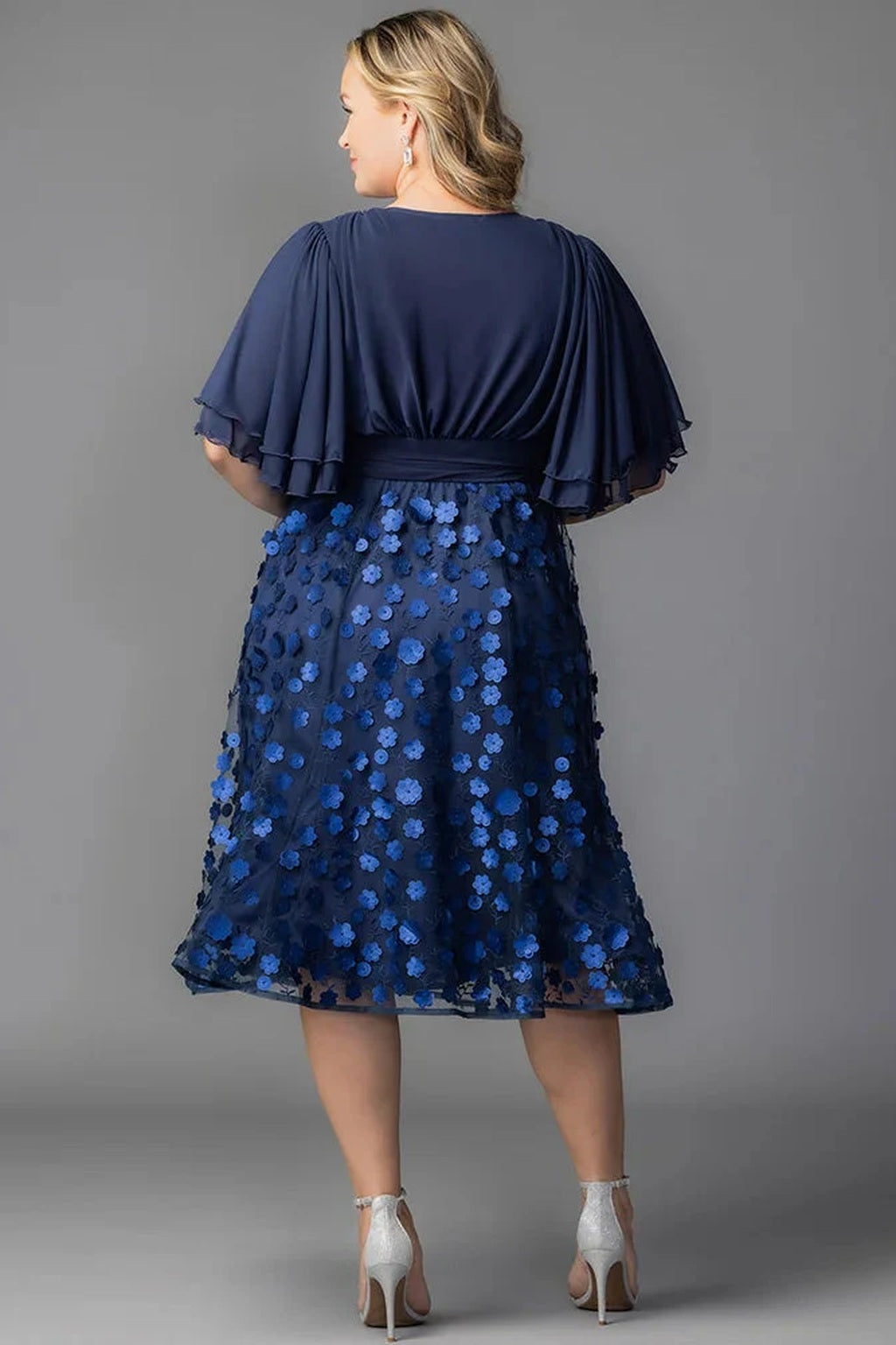 Pretty Petals Mesh Cocktail Dress