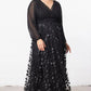 Blossoming Beauty Mesh Evening Gown