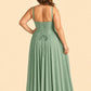 Elegant A Line Chiffon Gown with Adjustable Lace Up Corset Back