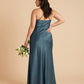 Silvarelle Romantic Plus Size Sheath Satin Bridesmaid Dress with Smooth Finish for Wedding - N0358
