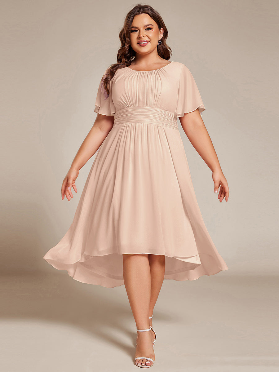 Plus Size Flowy Chiffon Bridesmaid Dress