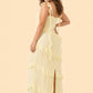 Plus Size Ruffle Maxi Bridesmaid Dress with Flowy Silhouette for Weddings and Formal Events