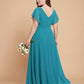 Avenleigh Classic A-Line Chiffon Plus Size Bridesmaid Dress with Light Fabric for Ceremony -N0333
