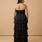 Chantarae Sophisticated Plus Size A-Line Satin Charmeuse Bridesmaid Gown - N0380