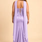 Strapless Satin Bridesmaid Dress with Open Back and Sculpted Silhouette
