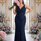 Silvarelle Romantic Plus Size Sheath Lace Bridesmaid Dress with Floral Texture for Wedding -N0351