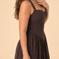 Elegant A Line Chiffon Gown with Adjustable Lace Up Corset Back