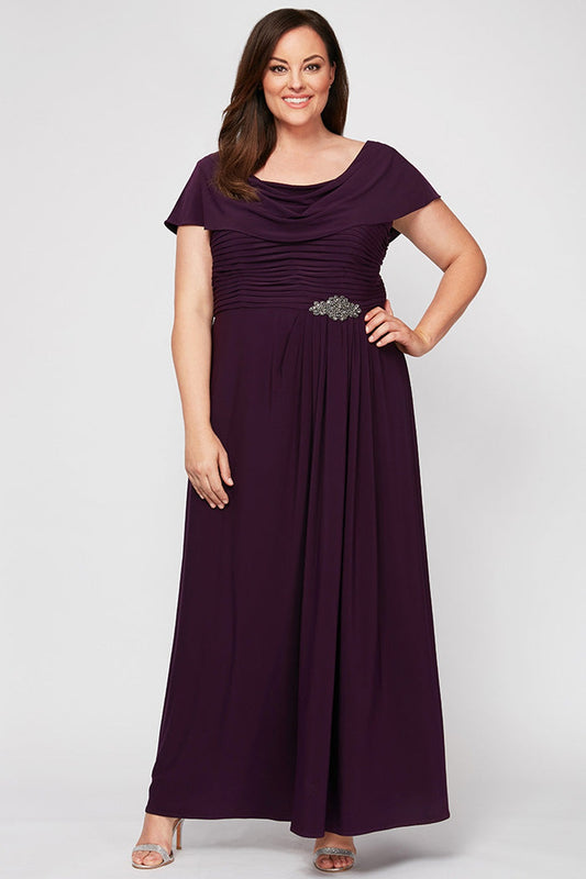 Plus Celeste A-Line Matte Jersey Dress