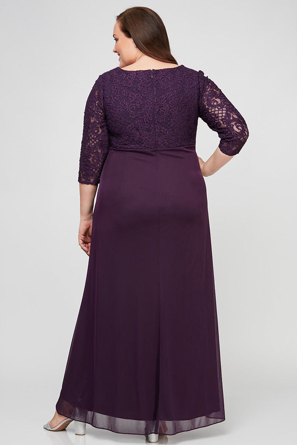 Plus Victoria Empire Waist Gown
