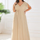 Plus Size Chiffon Tie-Waist Evening Dress