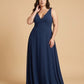 Silvarelle Elegant Plus Size Sheath Chiffon Bridesmaid Dress with Flowing Fit for Wedding -N0364