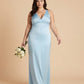 Silvarelle Romantic Plus Size Sheath Satin Bridesmaid Dress with Smooth Finish for Wedding - N0358
