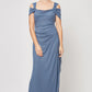 Plus Hannah Glitter Mesh Gown