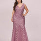 Plus Size Maxi Sequin Formal Dresses & Gowns