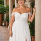 Plus Size A-Line Tulle Bridesmaid Dress with Ruched Slit Detail