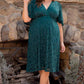 Starry Sequined Lace Cocktail Dress