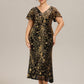 Plus Size Sequin Mermaid Formal Dress