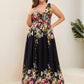 Plus Size Sleeveless V-Neck Chiffon Semi Bridesmaid Dress