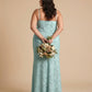 Silvarelle Romantic Plus Size Sheath Lace Bridesmaid Dress with Floral Texture for Wedding -N0351