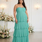 Chantarae Plus Size Off The Shoulder Mesh Bridesmaid Dress Leg Slit Curvy Friendly Sheath Gown For Wedding Party -N0370