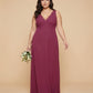 Silvarelle Plus Size Timeless Lace Sheath Floor Length Chiffon Bridesmaid Dress -N0366