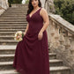 Silvarelle Plus Size Modern Lace Sheath Bridesmaid Dress with Fitted Silhouette for Wedding -N0367