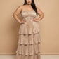 Chantarae Sophisticated Plus Size A-Line Satin Charmeuse Bridesmaid Gown - N0380