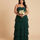 Chantarae Romantic Plus Size A Line Bridesmaid Dress with Sweetheart Neckline and Ruffles -N0369
