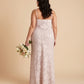 Silvarelle Romantic Floral Burnout Lace Plus Size Bridesmaid Dress for Weddings - N0352