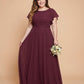 Avenleigh Timeless Chiffon A-Line Plus Size Bridesmaid Dress Ruched Waist - N0331